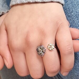 Pandora Glorious Bloom Multi-Colored Crystal Ring SIZE 56 /7.5